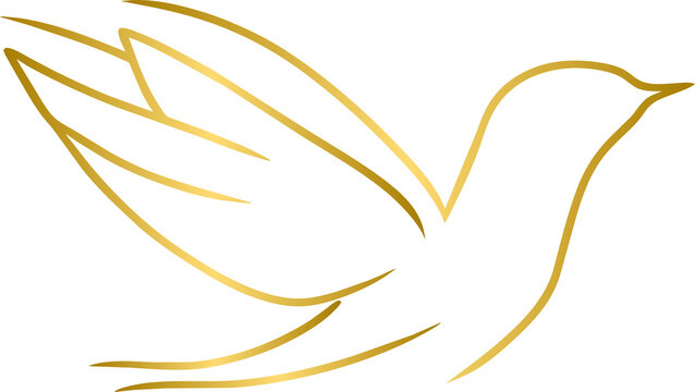 recommend clip art: Golden swallow bird