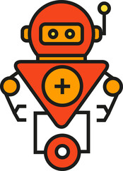 Cartoon Robot Icon
