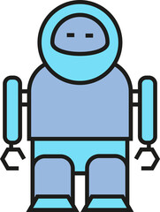 Cartoon Robot Icon
