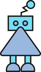 Cartoon Robot Icon
