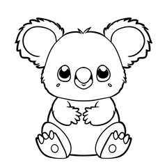 Cute animal, cute koala character