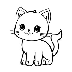 Cute animal, cute cat character