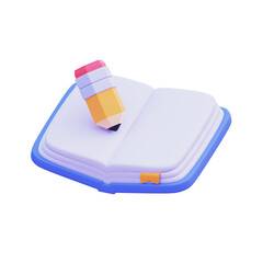 Notebook 3d Illustration Image