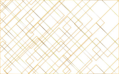Abstract golden geometrical background with lines, modern and seamless geometric background with squares and golden and white lines, technology modern background with geometrical shapes.