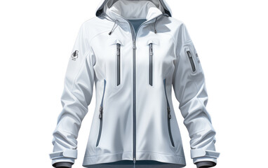 Unleashing Elegance and Warmth with the Hooded Jacket on White or PNG Transparent Background