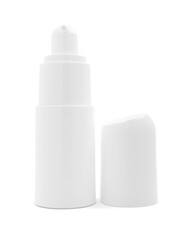 blank packaging white bottle for cosmetic or beauty product design mock-up