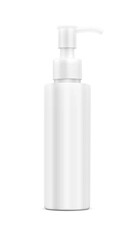 Blank packaging white plastic pump bottle for Alcohol gel hand sanitizer or medical care product design mock-up