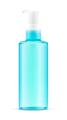 Blank packaging plastic pump bottle for Alcohol gel hand sanitizer or medical care product design mock-up