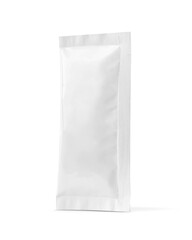 blank packaging white sachet for packaging design mock-up