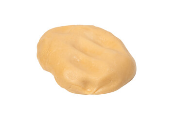 Raw dough isolated on a white background.
