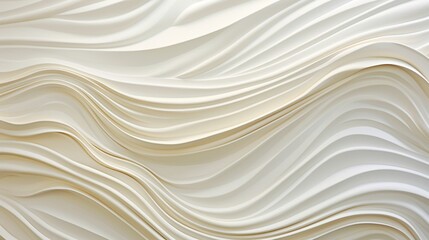 A captivating and intricate display of abstract white and golden waves, creating a sense of opulence and grandeur.