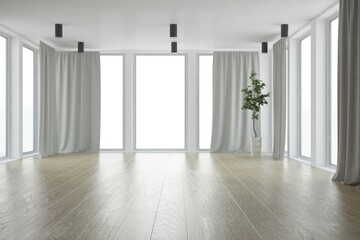 Obraz premium Modern interior design. 3D illustration