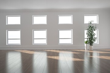 Modern interior design. 3D illustration