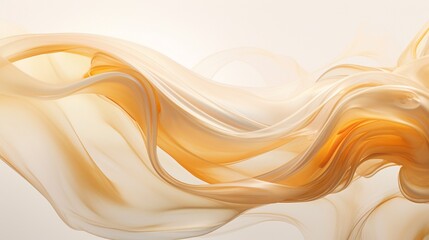 A captivating interplay of white and golden tones, swirling and cascading in an abstract liquid formation that exudes luxury.