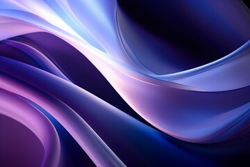 Iridescent lavender curves gracefully meandering in cosmic darkness, casting a soft glow in their...