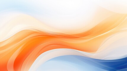 Abstract dynamic wave lines blue and orange color texture background. AI generated image - obrazy, fototapety, plakaty