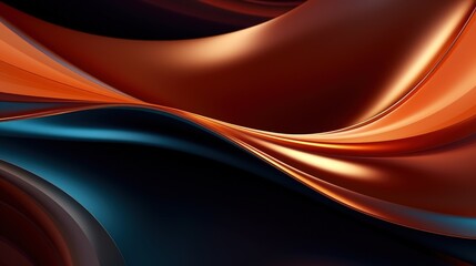 Abstract background dynamic metallic wavy liquid colorful design technology. AI generated image