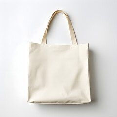 white fabric bag mockup, design and logo display, shopping bag for print preview - obrazy, fototapety, plakaty