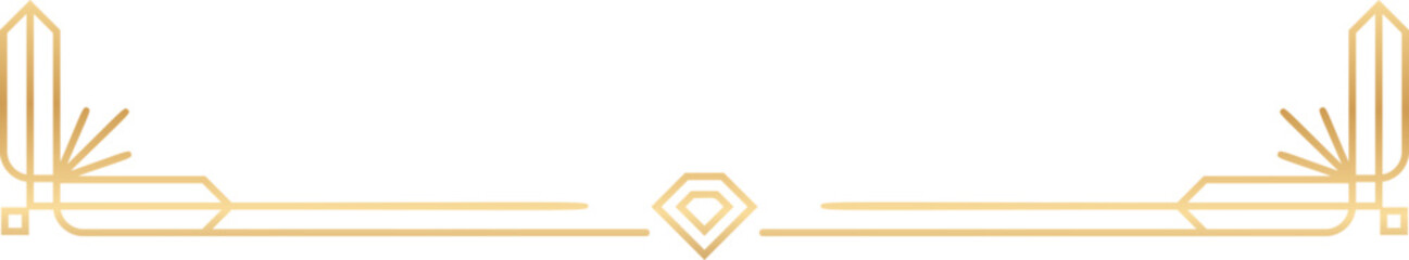 Luxury golden art deco ornament element vector © TWINS DESIGN STUDIO