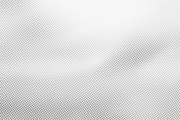 Fototapeta premium Halftone vector background. Monochrome halftone pattern. Abstract geometric dots background. Pop Art comic gradient black white texture. Design for presentation banner, poster, flyer, business card. 