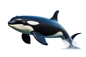 Obraz na płótnie Canvas Orca Killer Whale Isolated On Transparent Background