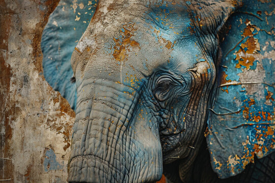 wall painting depicting an elephant