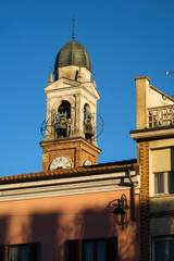 Belgioioso ancient medieval village house church