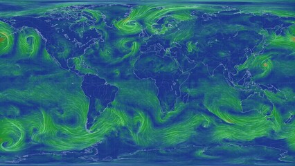 Explore Patterson Projection and Atmospheric Circulation in 4K: Visualizing Weather Conditions