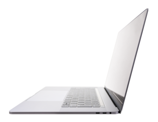 ノートパソコン　手作業で精密に切り抜いた背景透過写真PNG