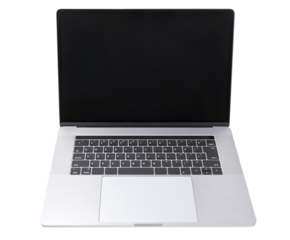 ノートパソコン　手作業で精密に切り抜いた背景透過写真PNG