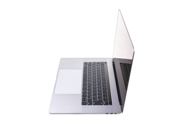 ノートパソコン　手作業で精密に切り抜いた背景透過写真PNG