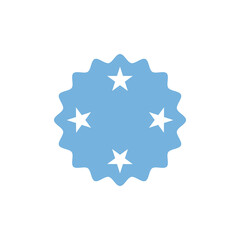 Micronesia flag png label badge