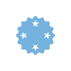 Micronesia flag png label badge