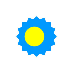 Palau flag png label badge