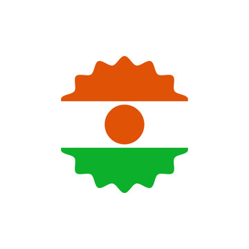 recommend clip art: Niger flag png label badge