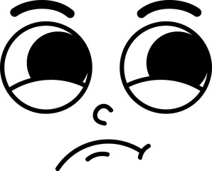 Comic face illustration