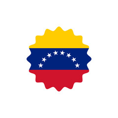 Venezuela flag png label badge