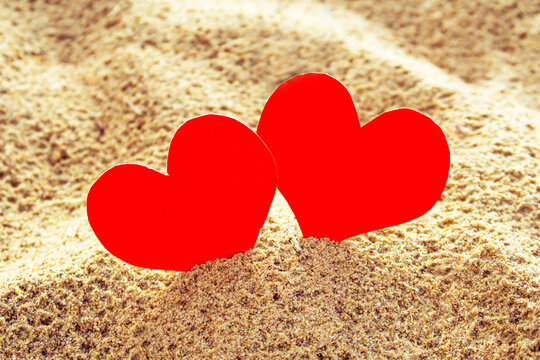 Hearts in the Sand closeup