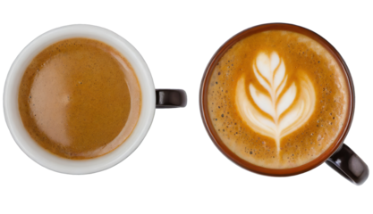 Cup of delicious coffee - isolated on transparent background