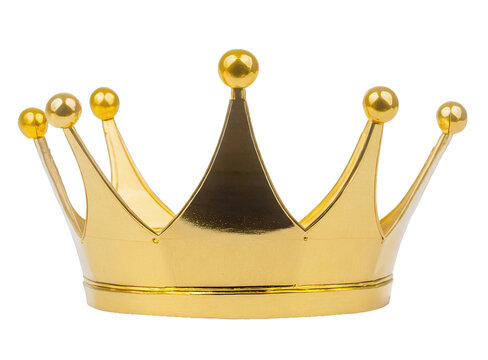  Golden crown - isolated on transparent background