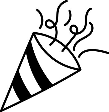 recommend clip art: Confetti popper element vector