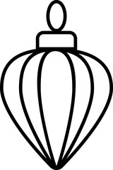 Christmas bauble ball element vector