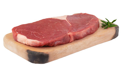 raw beef steak - isolated on transparent background