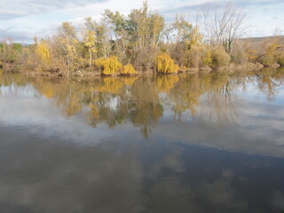 Reflejo de naturaleza en el lago