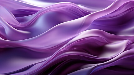 Fototapeta premium Close-up of a flowing, smooth, purple fabric with a subtle, textured pattern. The deep shade has a slight shimmer, creating an elegant and vibrant look