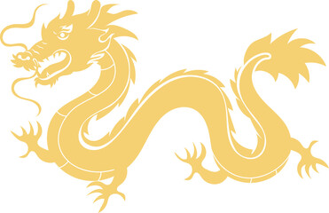 Luxury chinese dragon element vector