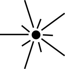 Hand drawn firework element vector