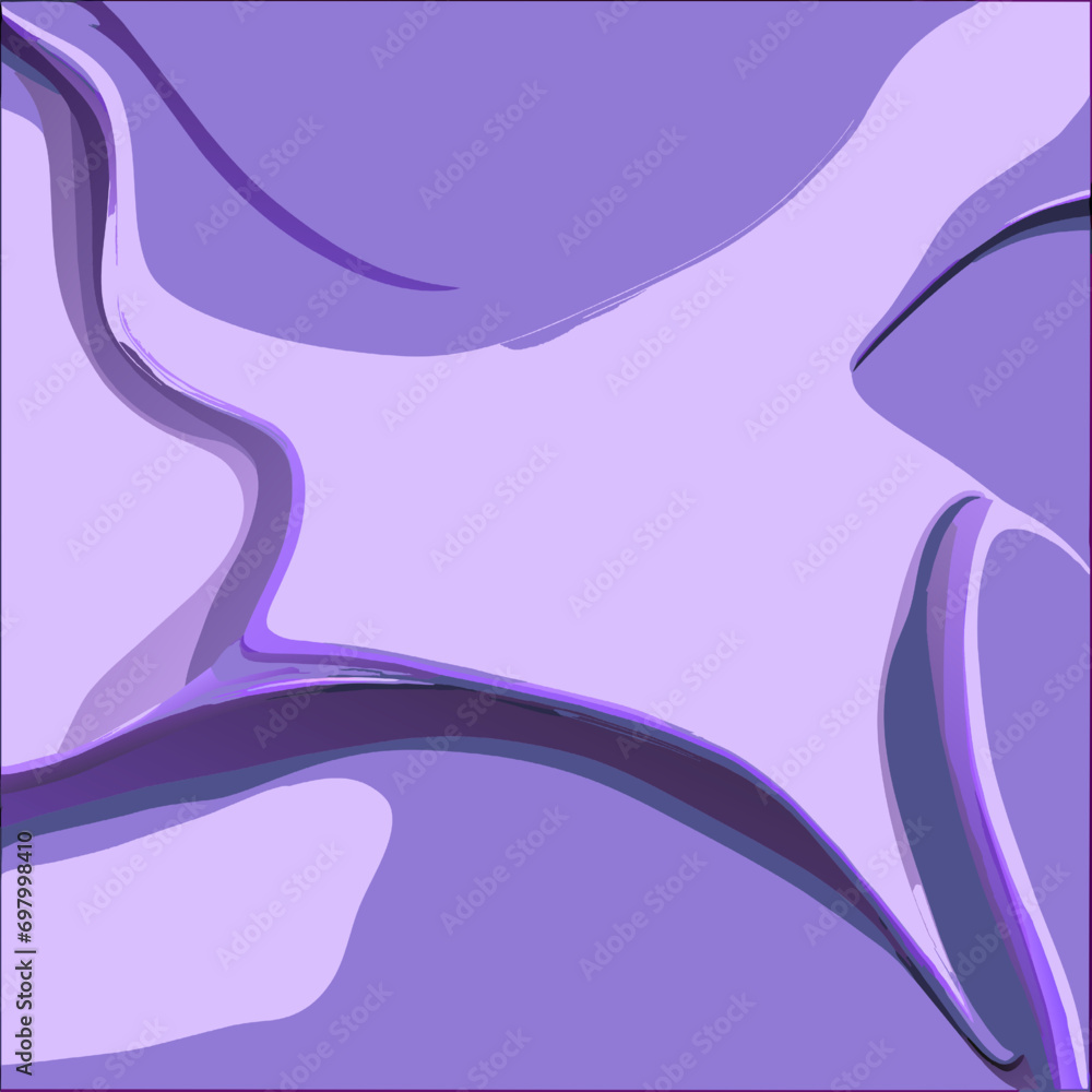 Poster purple abstract background with smooth lines.