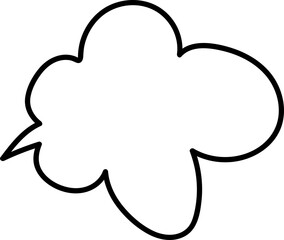 Speech bubble element vector