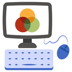 Unique design icon of color selection 

